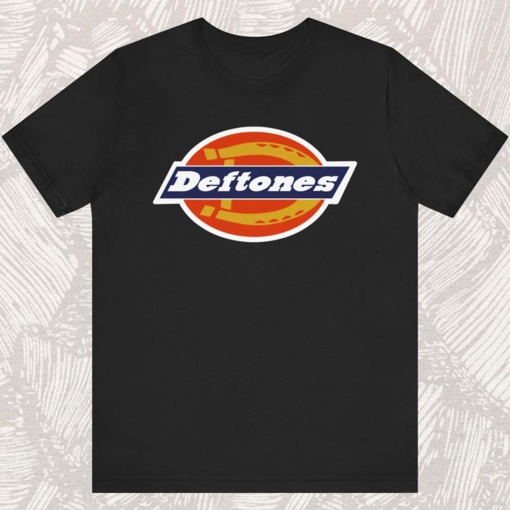 

Vtg Deftones Dickies Logo Heavy Cotton Black Full Size T Shirt For Men C218 Unisex T-Shirt XXXXL