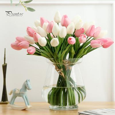 6Pcs Lifelike Artificial Tulip Flower Bridal Wedding Party Home Table Decor