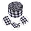 Polyester Gingham Wrapping Ribbon Plaid Burlap Ribbon Christmas Crafts Decoration Braid
