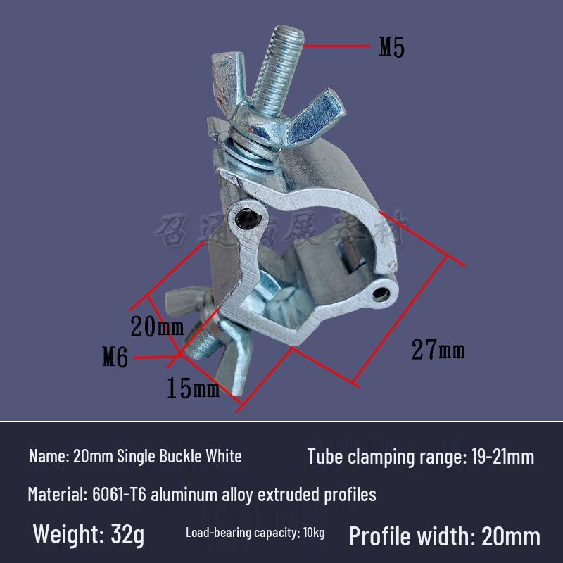 Universal Aluminum Alloy Rotating Pipe Clamp for Scaffolding