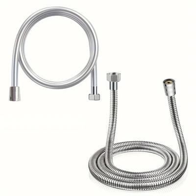 PVC Flexible Stainless Steel Plumbing Hose Shower Head Tube Flexible Bathroom Pipe Bath Accessories