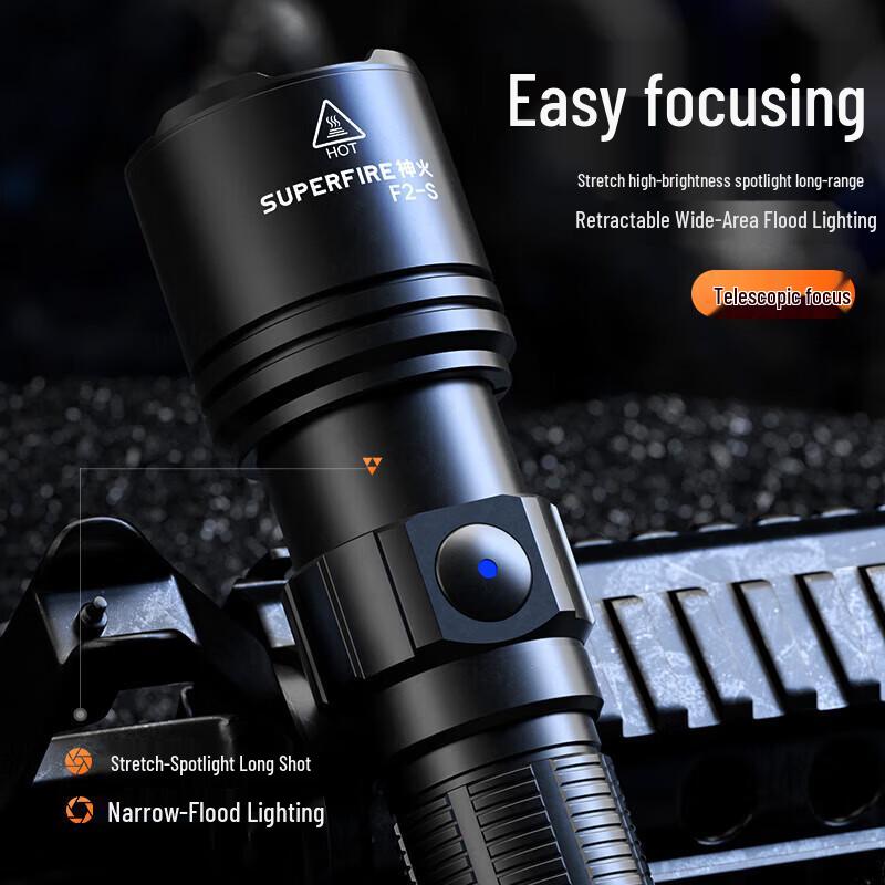 SupFire F2-SLED Rechargeable LED Flashlight