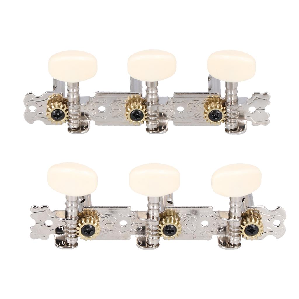Guitar Tuning Pegs Machine Heads Tuners Dual Holes 3R 3L for Acoustic Folk Classical Guitars
