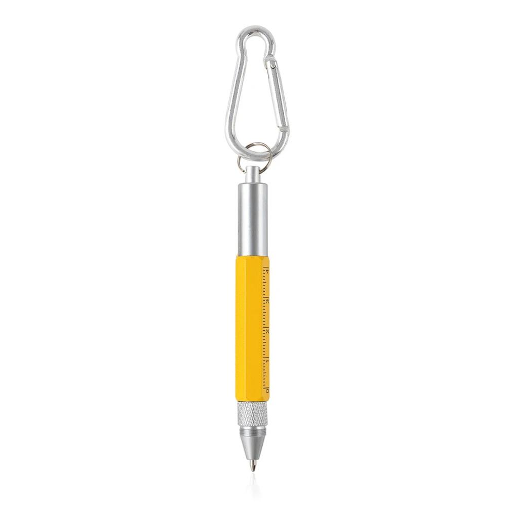 Mini Multifunction Ballpoint Pen Stylus 6 In 1 Metal Screwdriver Touch Screen Tool Pen Small Scale Keychain Pens Gift Accessory
