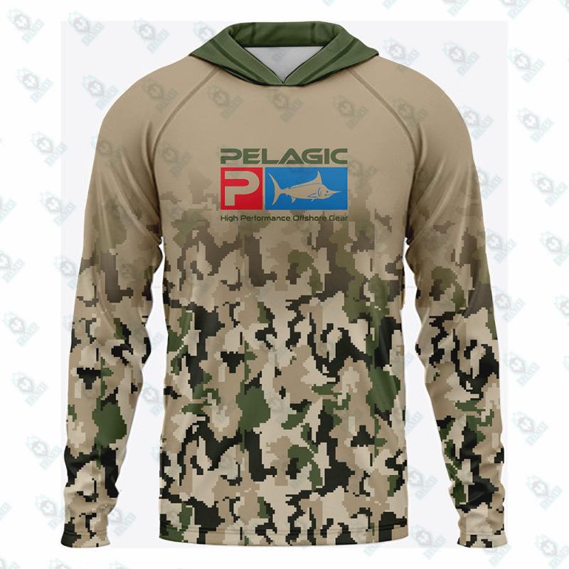 

FRENESI Bionic Camouflage Fishing Hoodie - Sun & UV Protection, Loose Fit for Outdoor Fishing 6XL