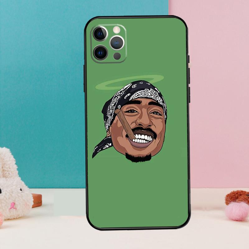 2Pac Hip Hop Singer Phone Case For iPhone 17 Air 16 15 14 13 12 11 Pro Max 12 13 mini 15 16 Plus 16e Cover Coque