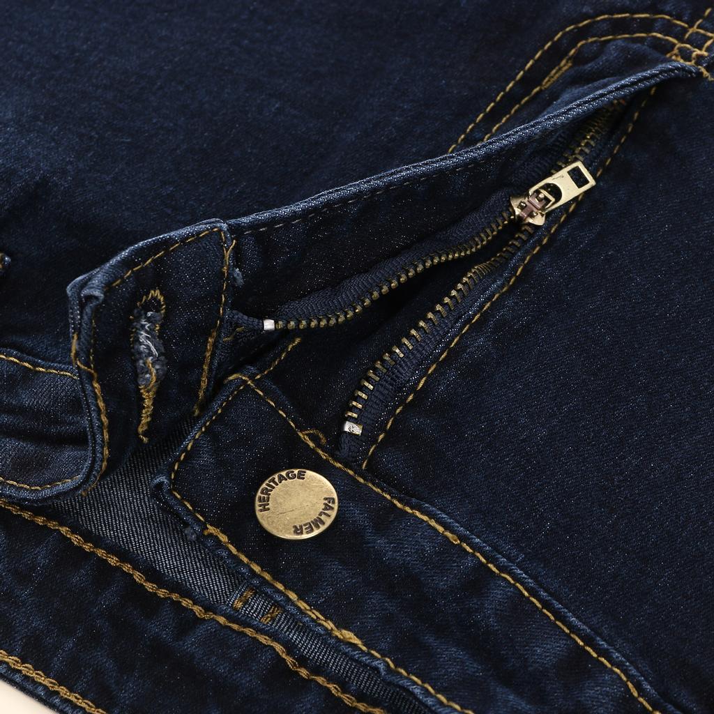 Women Sexy High-waist Wide-legged Casual Pants Teenagers Classic Denim Skinny