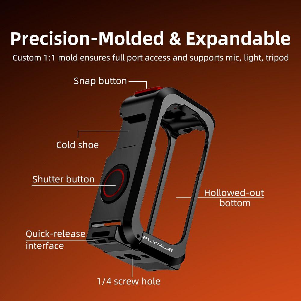 Quick Release Metal Rabbit Cage Expansion Frame for DJI Osmo Nano Action Camera Accessories