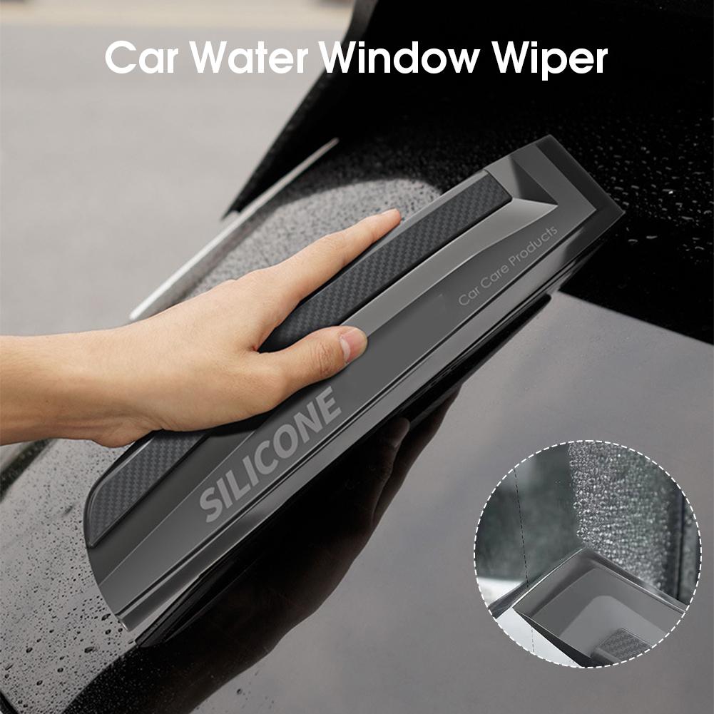 Silicone Car Water Blade For Windshield Wiper Squeegee Tool, Scratch Proof Window Cleaner For Auto Detailing, Glass Cleaning