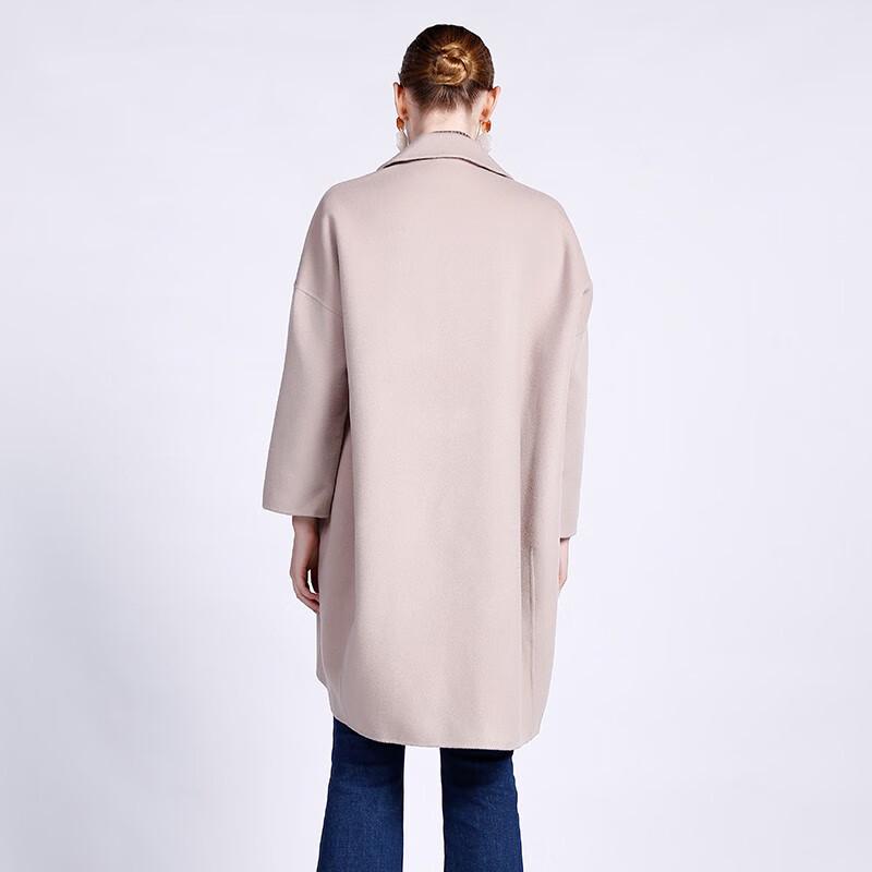 Anlom Women's Double-Sided Wool Blend Mid-Length Coat