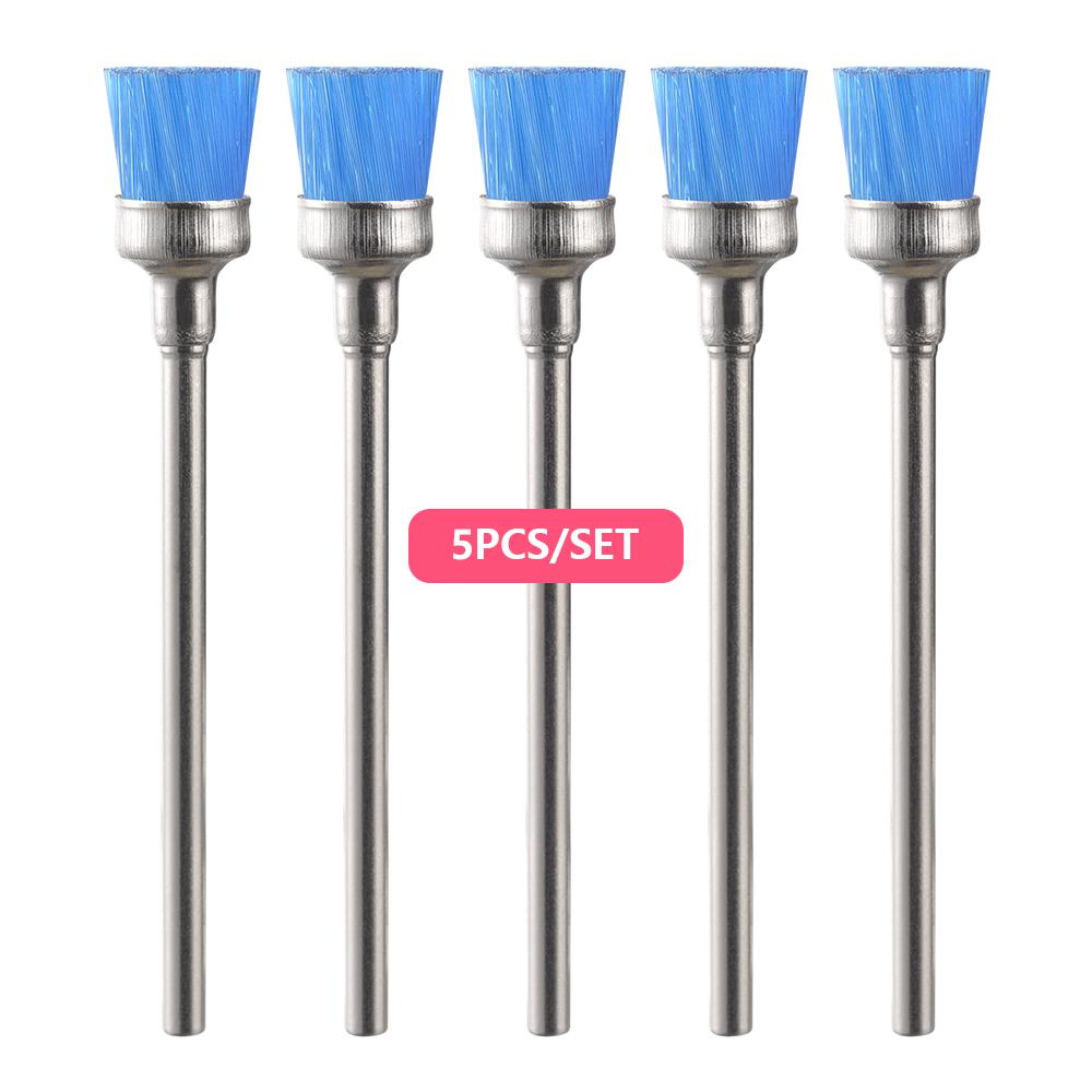 5/10PCS Nail Drill Bits Milling Cutter Cleaning Brushes for Clean Electric Nail Machine File Nail Art Manicure Pedicure Tools