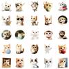 50 Oil Paintings Cat Graffiti Stickers Cute Round Face Kitten Waterproof Decorative Stickers DIY Refrigerator Skateboard Flat Board