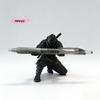 M-Creative Ninja-Style Single Kneeling Knight Pen Holder Armor Knight Kneeling Figurine Pen Holder Desktop Stand Storage Decor