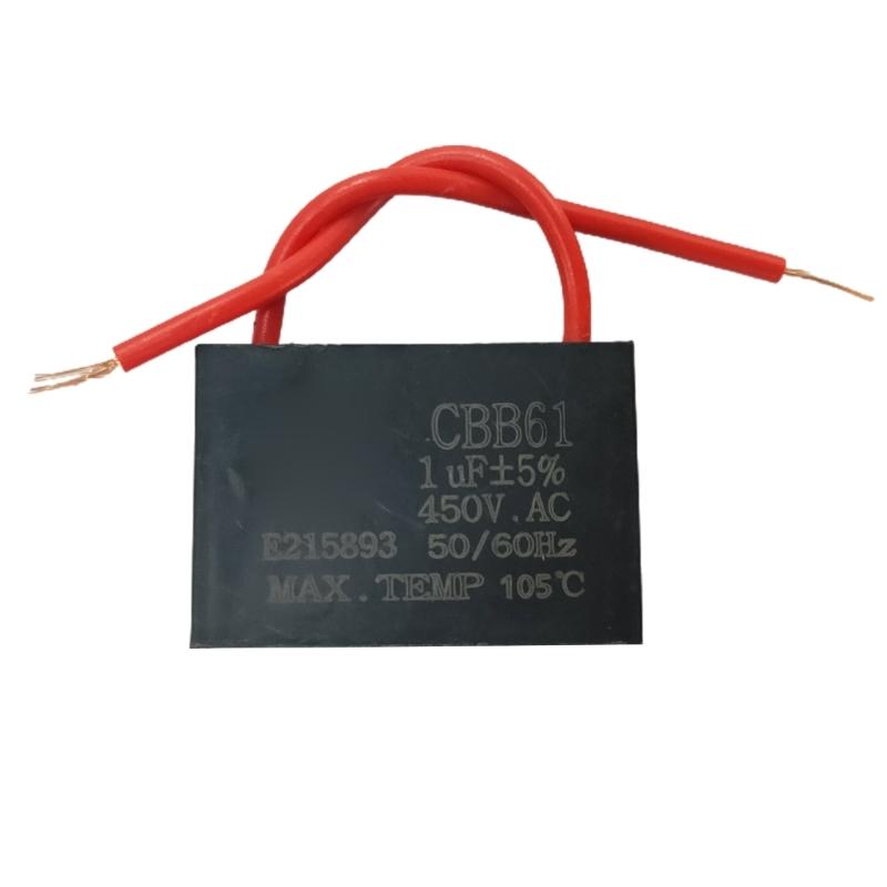 CBB61 Capacitor 450V 1UF-20UF Start Capacitance Fan Capacitor 1/1.2/1.5/2/3/3.5/4/5/8/10/12/15/16/20UF