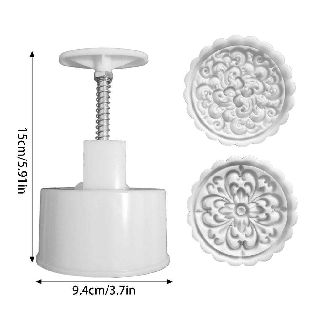 Easy Clean 200g Thickened Mooncake Mould Delicate Patterned Mooncakes Crafting Molds Manual Mooncakes Press Embosser