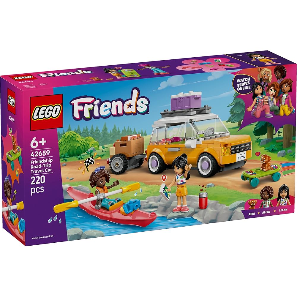 LEGO Friends Road Trip Toy Set 6-9 Years Old Building Blocks Vehicle Playset