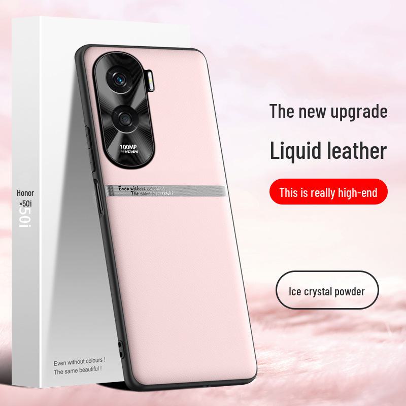 Protective Liquid Leather Case for Honor X50i - Anti-fall and Anti-fouling, Shipped Individually