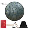 Steel Tongue Drum Set Ethereal Drum with Bag Sticks Music Book Drum Holder Sound Healing Hand Drum for Meditation Yoga Chakra Music Therapy