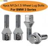 4X Car Wheel Bolts Lug Nuts Stud 26mm M12x1.5 17mm Hex For BMW 3 Series E21 E30 E36 E46 E90 E91 E92 E93 1975-2009 2010 2011 2012