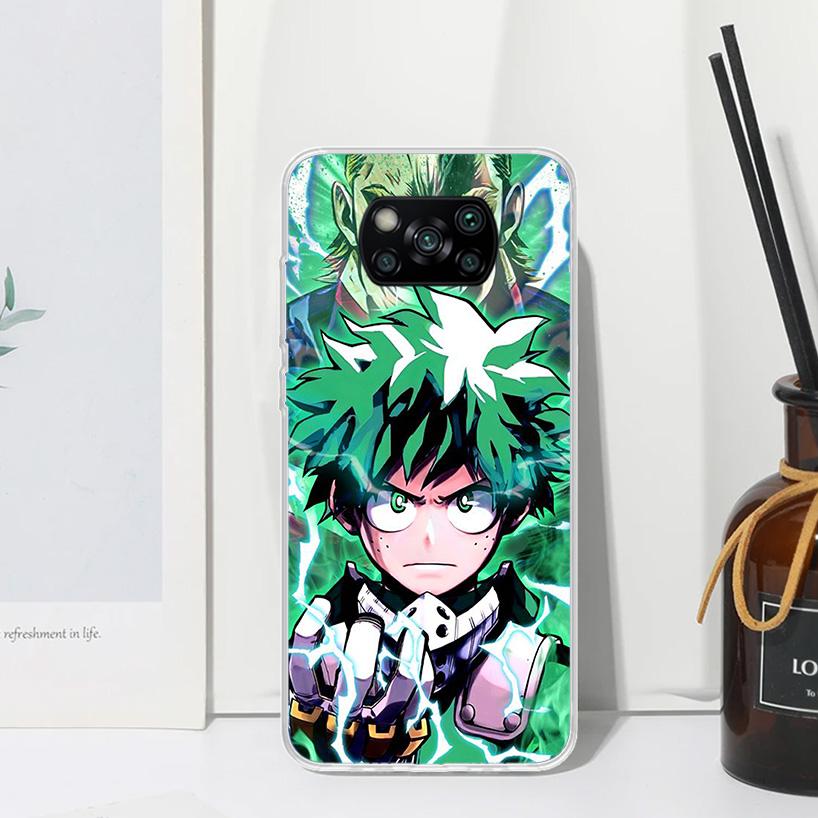 My Hero Izuku Deku Phone Case For Xiaomi Poco X7 X6 X5 M7 M8 Pro F7 Ultra Redmi 15C 15 13C 13 12C 12 10 10C 10A Art Fundas Poco