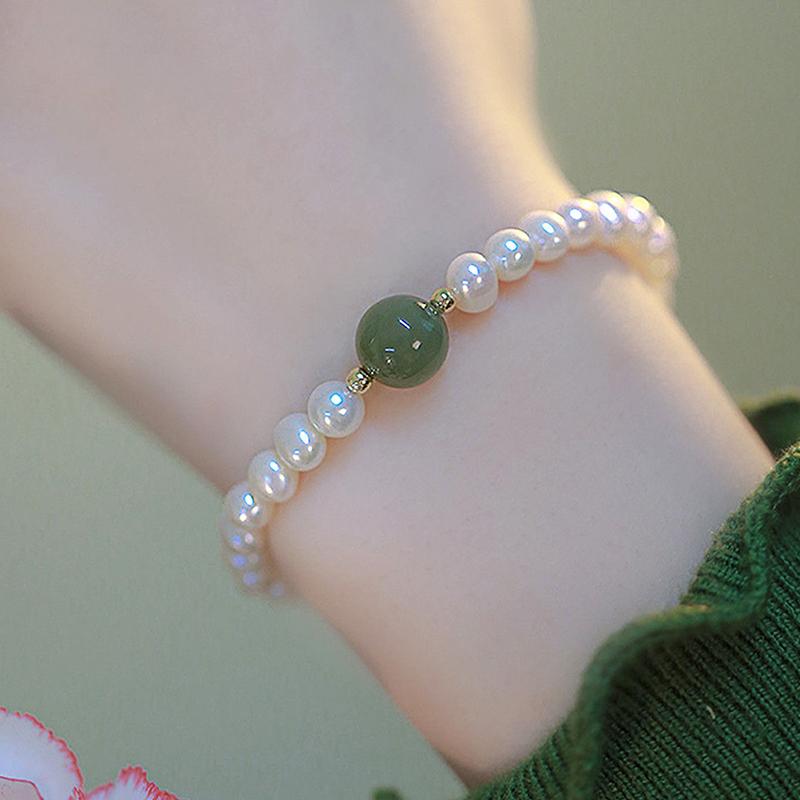 Luxury Vintage Bracelet Simulation Pearl Beaded Bracelet Jewelry Gift