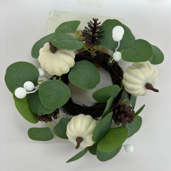 Christmas Cabinet Wreath Pine Needles Berries Pine Cones Decor Kitchen Shelves Indoor Outdoor Garland