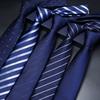 Men Stripes Pattern Tie Made Of Polyester With Stripe Design For Wedding Attire