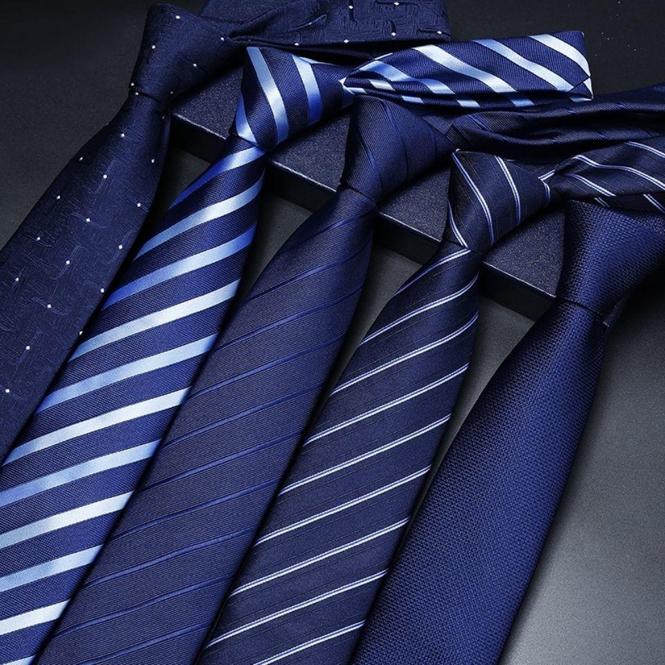 Men Stripes Pattern Tie Made Of Polyester With Stripe Design For Wedding Attire