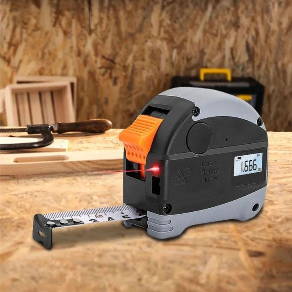 

5-Meter Range Laser Steel Electronic Ruler Digital Laser Tape Measure Industrial Use Laser ranging tape measure