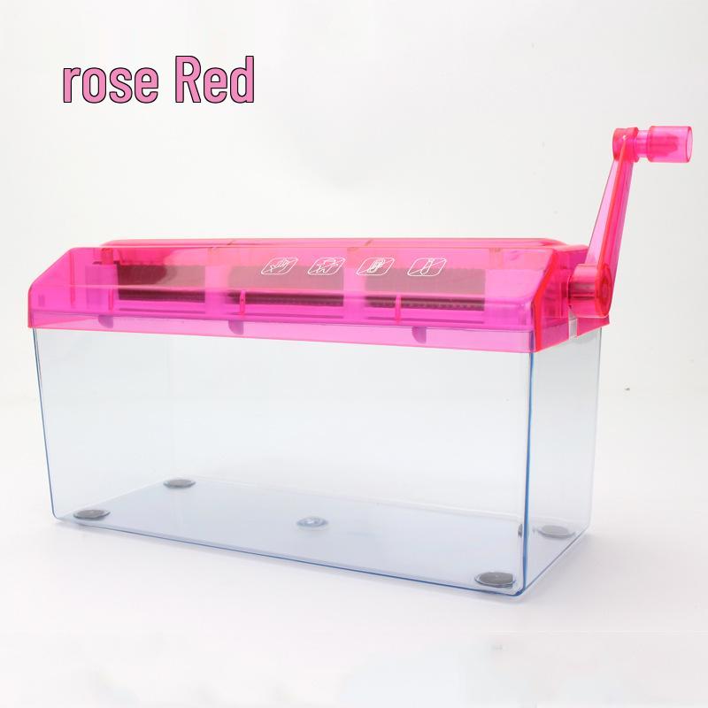 Portable Hand-Crank A4 Paper Shredder for Daily Bills - Mini Strip-Cut Design