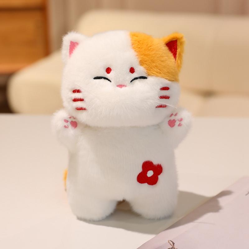 1Pc 20CM Kawaii Cat Plush Doll Toy Cartoon Ragdoll Cat Lucky Cat Siamese Cat with Accessories Stuffed Soft Animal Doll Gifts
