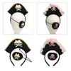Fun Headbands Halloween Pirate Eyepatch for Party Glitter Headwear Photo Props