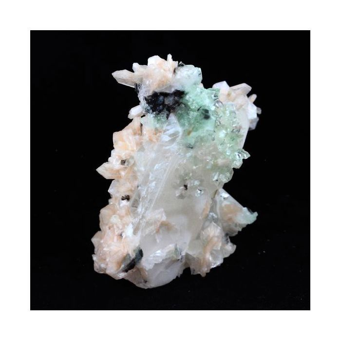 Pierres et Minéraux. Apophyllite + Stilbite + Calcite. 2085.0 ct. Wagholi, Pune, Maharashtra, Inde.