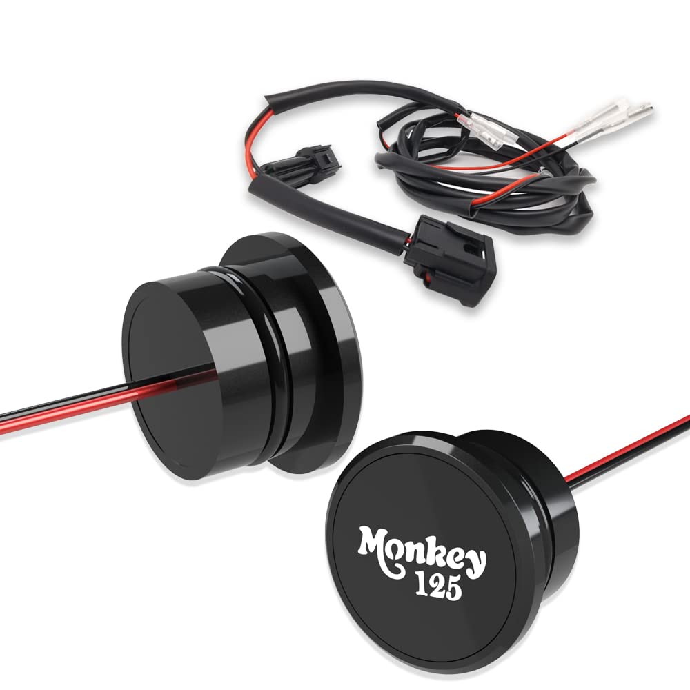 

Комплект колпачков для светодиодной контурной подсветки для Honda Monkey 125 Monkey 125 Z125 (2018-2022 гг.) (черный) чёрный