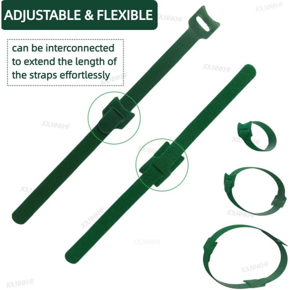 Xiaomi 50-500Pcs Reusable Adjustable Non-Slip Nylon Plant Ties with Hook and Loop Fasteners, Gardening Applications for Support Plants