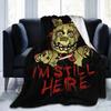 At Freddys Springtrap Blankets Fleece  Winter FNAF Game Breathable Warm Throw Blankets for Home Bedroom Bedspread