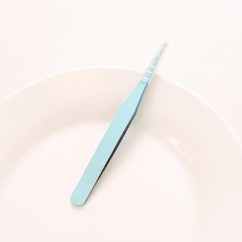 DIY Colorful Macaron Pink Eyelash Tweezers: Pointed Stainless Steel for Handmade Journaling
