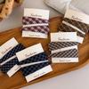 2025 New French Retro Plaid Fabric Hair Clips Large Edge Fashionable Side Bangs Women's Hairpins Stylish Hair Accessories