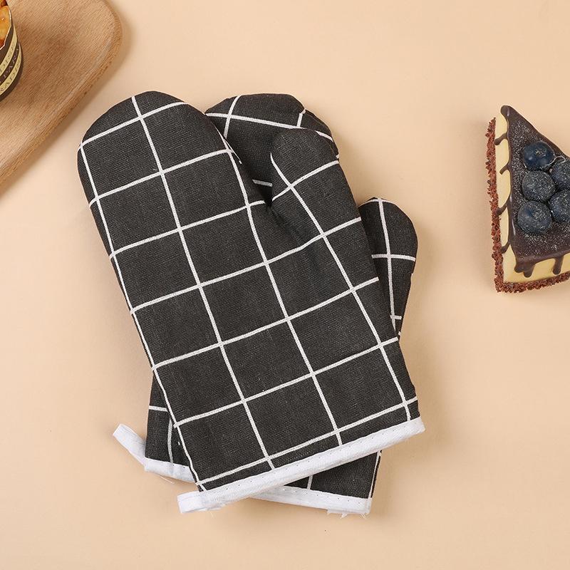 2pcs Heat-insulating Gloves, Anti-scald Microwave Gloves, High Temperature Resistant Kitchen Baking Oven Gloves