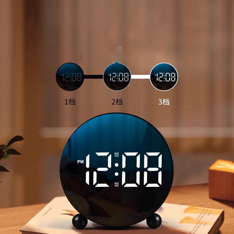 New Creative Alarm Clock Minimalist Digital LED Clock Home Bedside Table Clock Plastic Desk Clock
