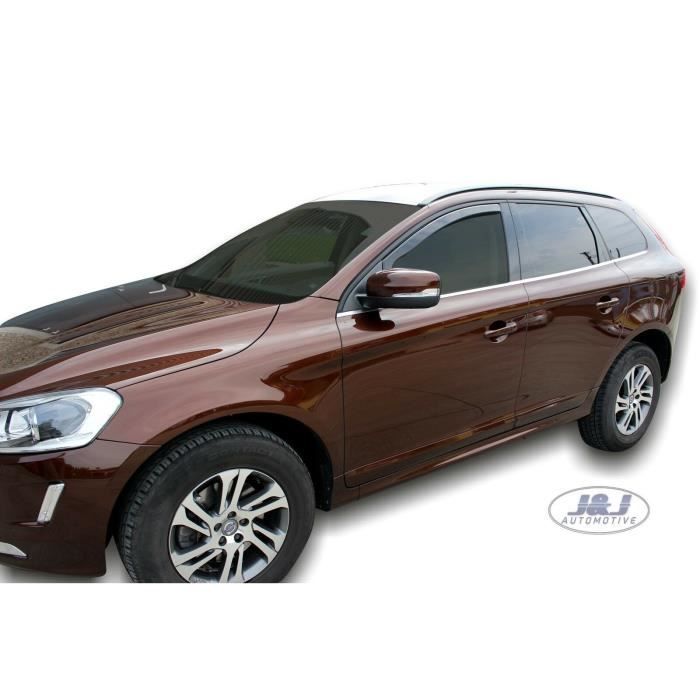 Déflecteurs d'air - J&J AUTOMOTIVE - Heko - Fumé - Installation facile - Pour Volvo XC60 2008-2016