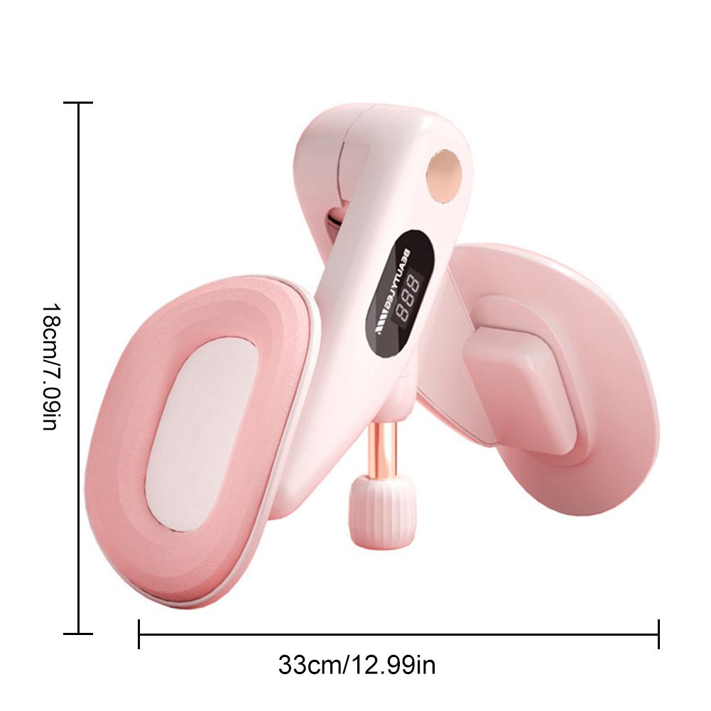 Thigh Trainer Tool with Counter Inner Thigh Exerciser Adjustable Thigh Muscle Strengthen Device for Arm Leg Thigh Toner Exercise