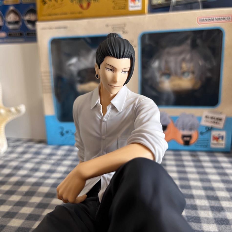 NEW SEGA 10cm Jujutsu Kaisen Anime Satoru Gojo & Geto Suguru Yumemirize Sitting Posture Action Figure Genuine Model Figurine Toy
