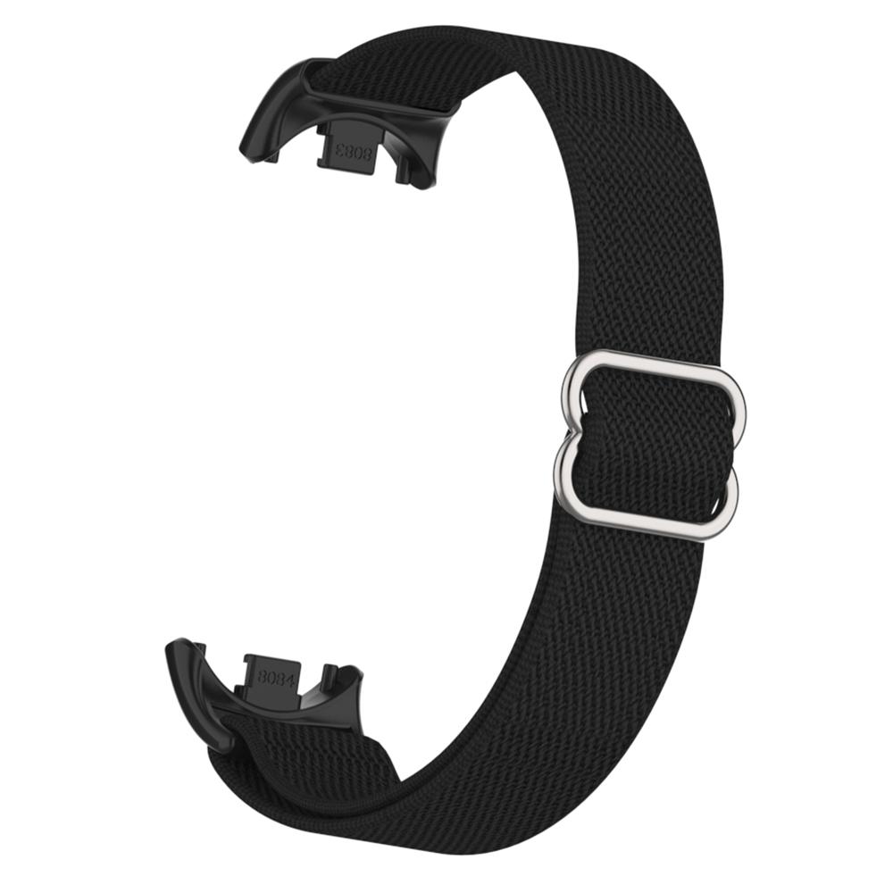 For Xiaomi Smart Band 9/Smart Band 8 Nylon Wrist Strap with Connector Elastic Watch Band