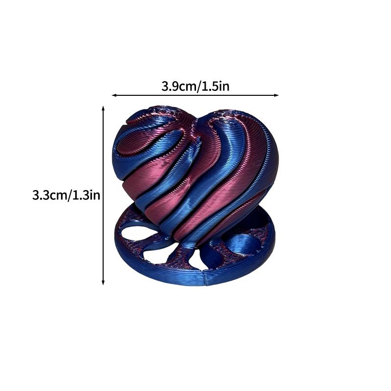 3d Printed Toys Desk Accessories Three-dimensional Pyramid Printed Spiral Cone Helix Screw Rotating Stress Relieving Spiral Cone