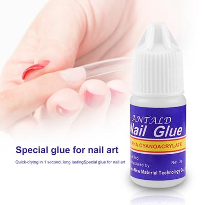 3g ANTALD Nail Drill Glue Fácil de usar Compacto Natural Fingeril Strass Reforço Gel para Meninas