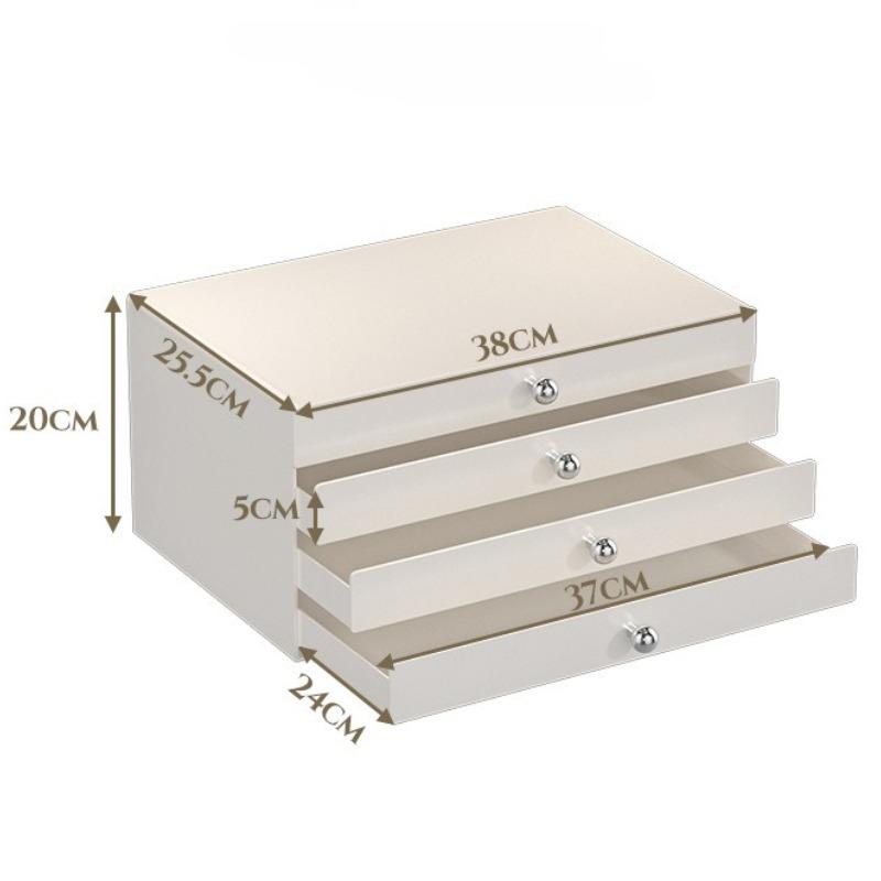 

Metal Makeup Organizer Multi-layer Drawer Cosmetic Box Large Capacity Household Desktop Dressing Storage Boxes Accessories
