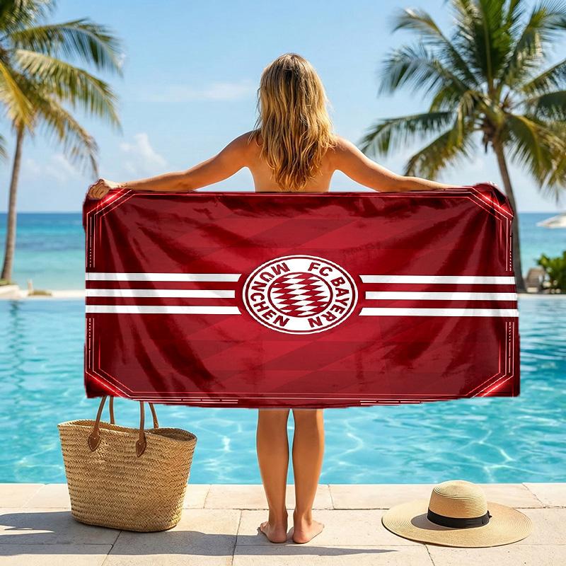 Asciugamano da Spiaggia Bayern Monaco Asciugatura Rapida Microfibra Assorbente Portatile da Viaggio Asciugamano da Nuoto