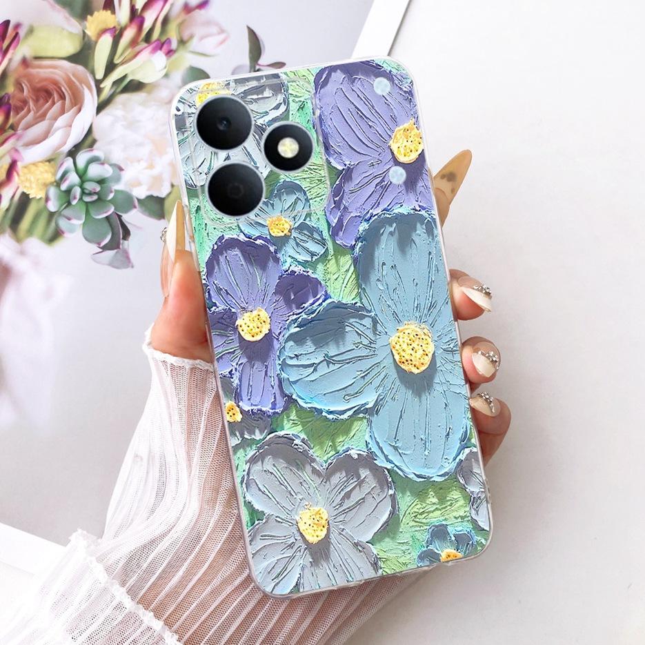 For Realme Note 80 4G Case RMX5388 Cute Cat Flowers Painted Cover Soft Silicone Case For Realme Note 80 Note80 Back Cover Fundas