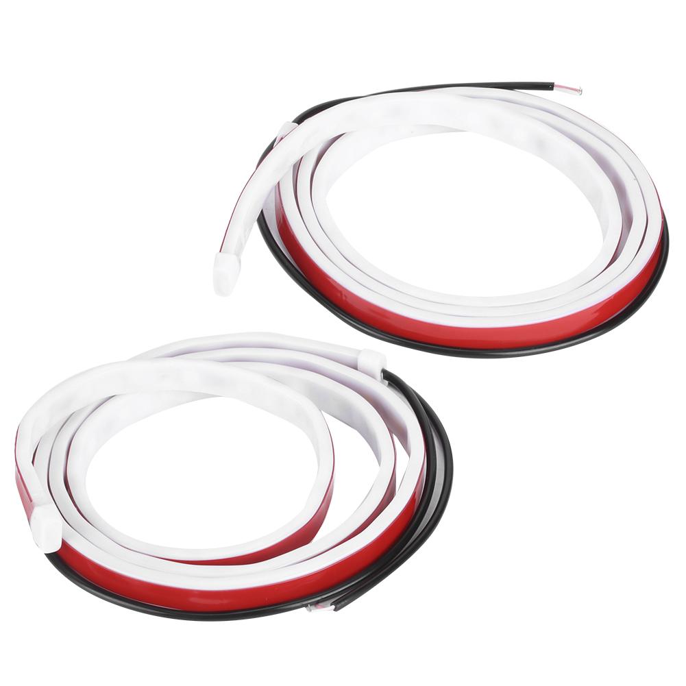 

2 шт. светодиодная противоударная полоса подсветки открывания двери автомобиля, приветственная мигающая предупреждающая проточная лампа